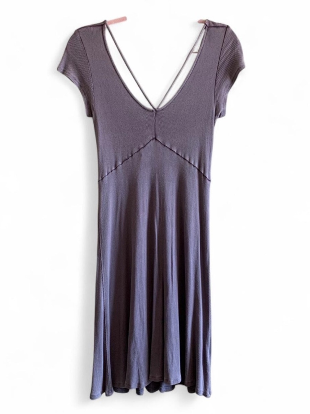American Eagle Outfitters Purple V-Neck Dress